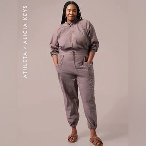 Athleta + Alicia Keys Purple Jumpsuit, size 22